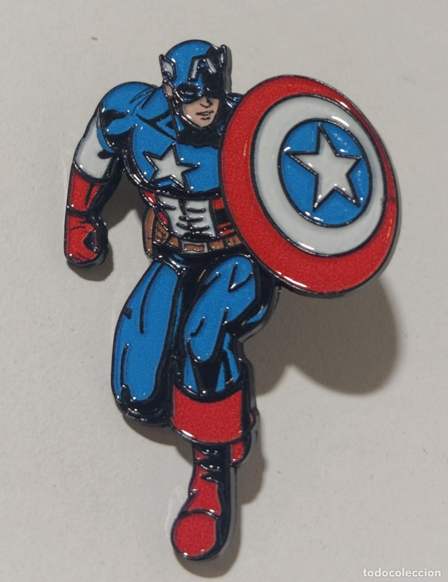 Pins de colecci&oacute;n: BONITO PIN DE METAL SERIE MARVEL SUPERHEROES CAPITAN AMERICA