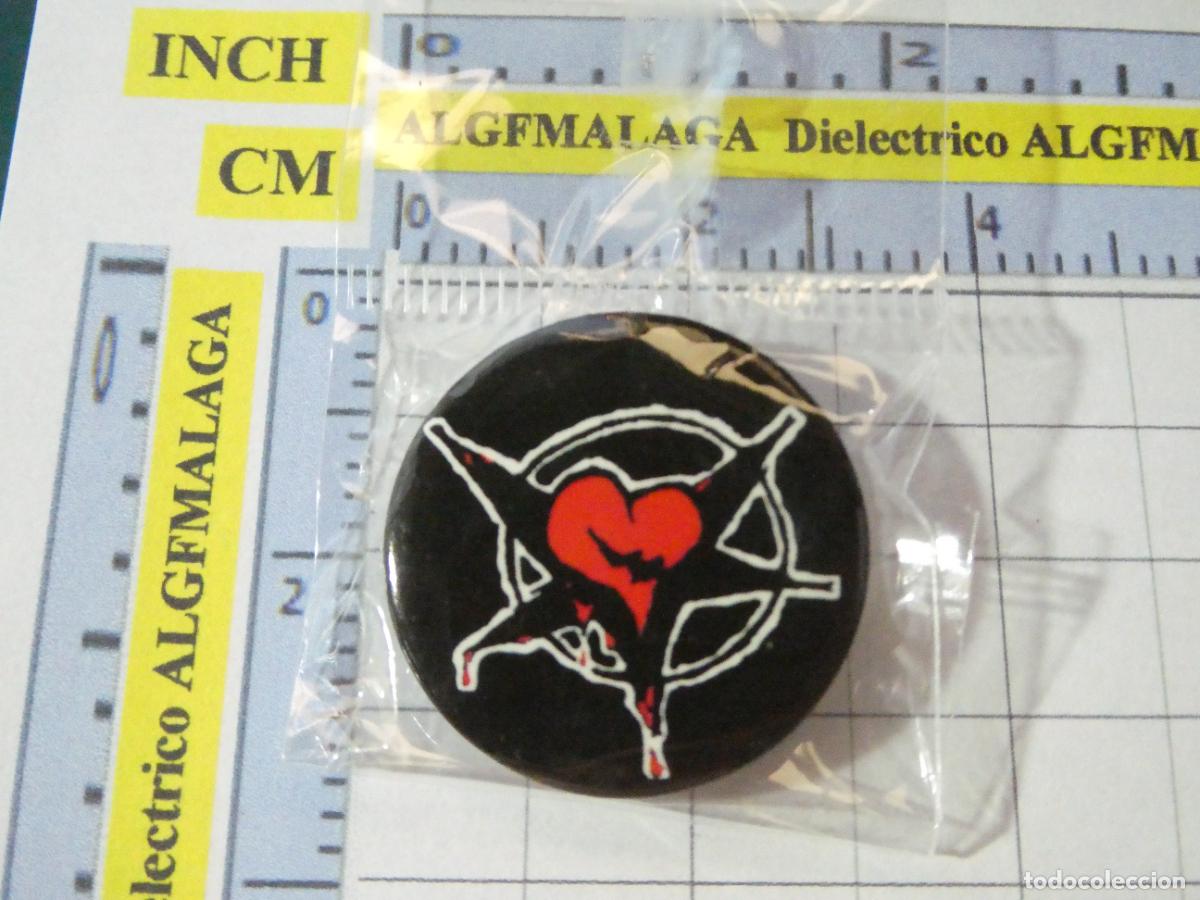 Collection pins: CHAPA BROCHE INSIGNIA. T&Eacute;TRICA BIZARRO PUNK MUERTE ANTISISTEMA ANARQU&Iacute;A CORAZ&Oacute;N ESTRELLA NO PIN