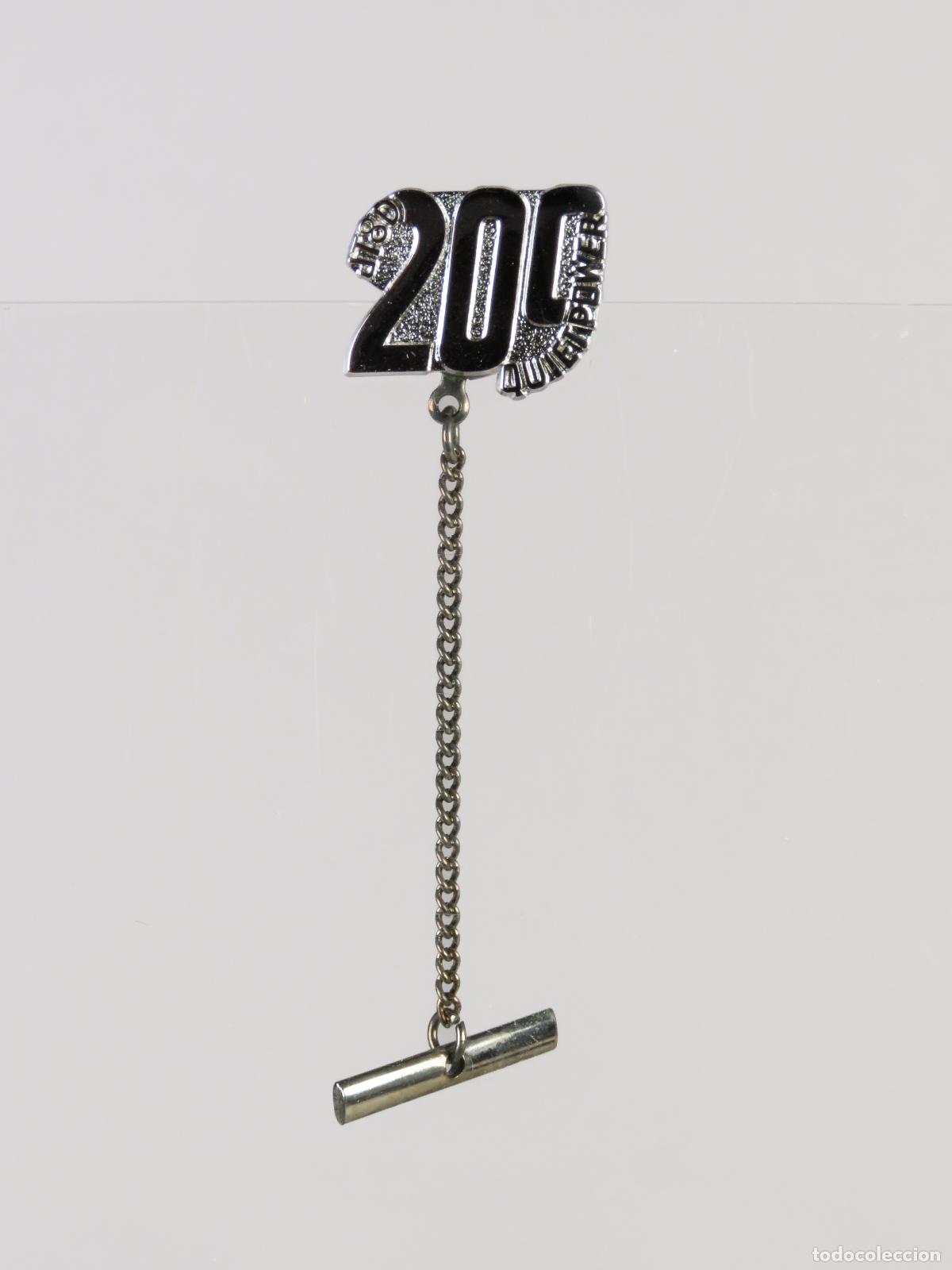 Pins de colecci&oacute;n: Pin avi&oacute;n motor JT8D 200 Pratt & Whitney para Boeing metal plateado segunda mitad S XX