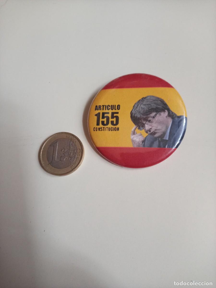 Pins de colecci&oacute;n: Pin de chapa/bot&oacute;n con imperdible/alfiler/aguja/broche. Art&iacute;culo 155. Humor, pol&iacute;tica.