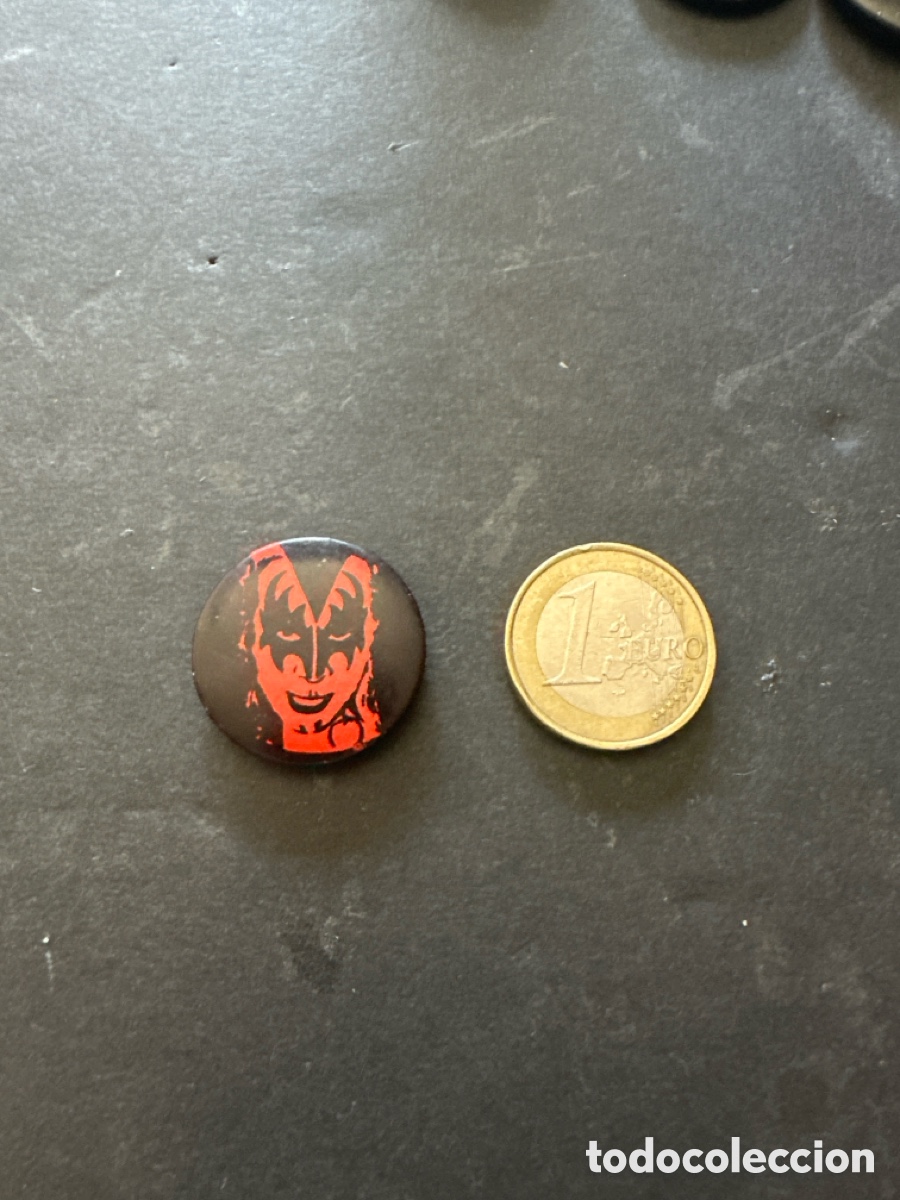 Pins de colecci&oacute;n: Pins de rock KISS a&ntilde;os 80
