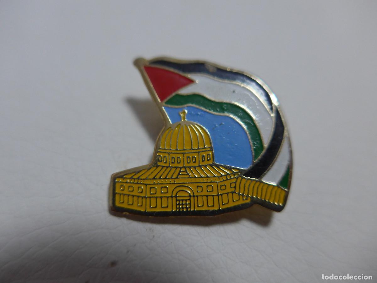 Pins de colecci&oacute;n: PIN BROCHE BANDERA DE PALESTINA Y TEMPLO DEL MONTE