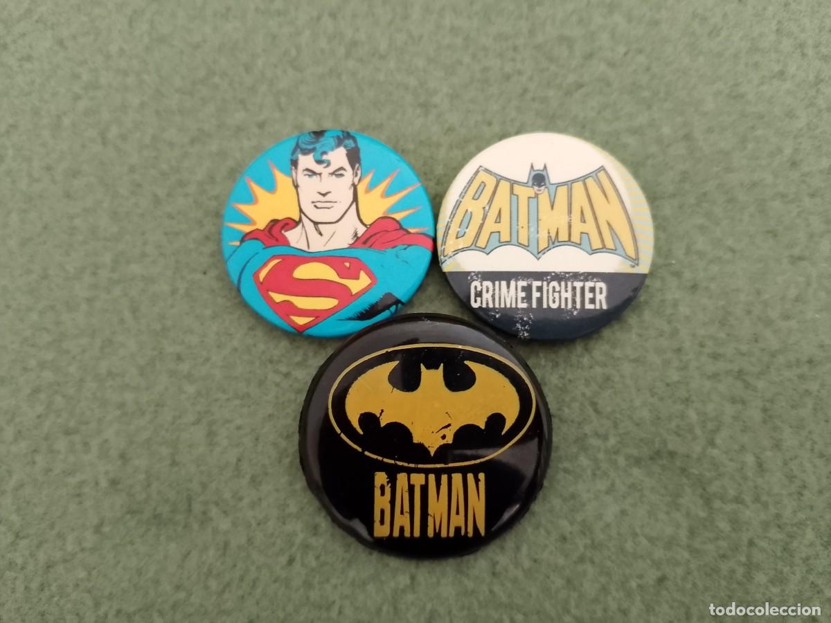 Pins de colecci&oacute;n: BROCHES CHAPAS BATMAN Y SUPERMAN