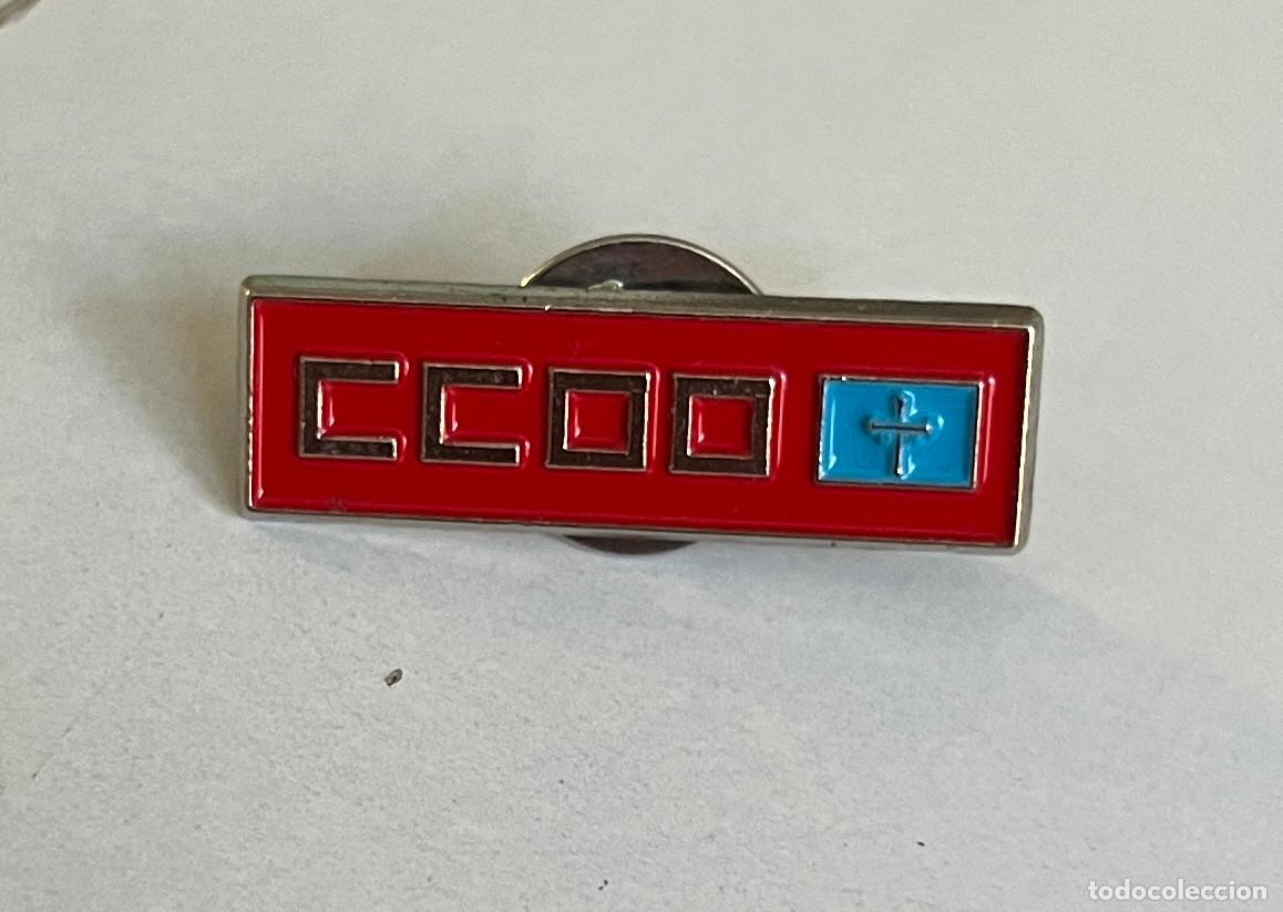 Pins de colecci&oacute;n: PIN POLITICO SINDICAL. CCOO COMISIONES OBRERAS DE ASTURIAS (PINS POLITICOS, CHAPAS POLITICAS)