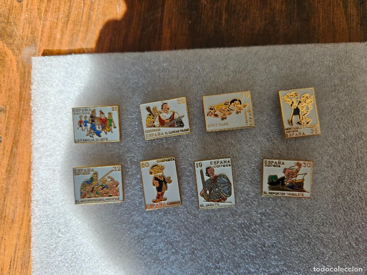 Pins de colecci&oacute;n: Colecci&oacute;n completa pins de sellos de correos de comics espa&ntilde;oles Mortadelo Carpata pines pin