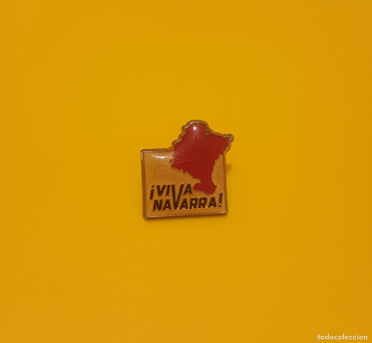 Pins de colecci&oacute;n: Pin. Pol&iacute;tico. Uni&oacute;n del Pueblo Navarro. Navarra.