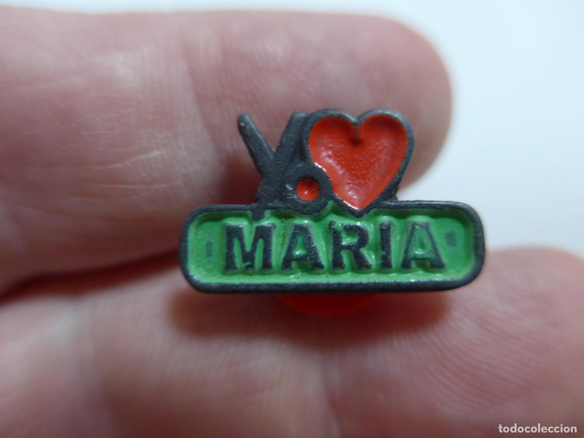 Pins de colecci&oacute;n: PIN CORAZON YO AMO A MARIA