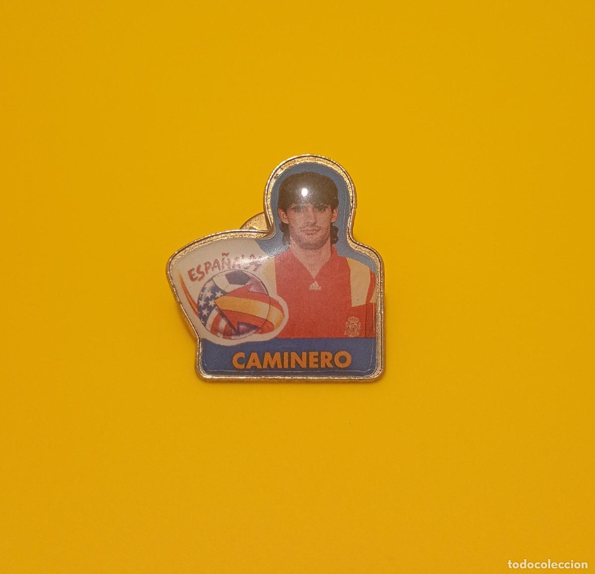 Pins de colecci&oacute;n: Pin. Caminero. Selecci&oacute;n Espa&ntilde;ola de f&uacute;tbol. Deporte.