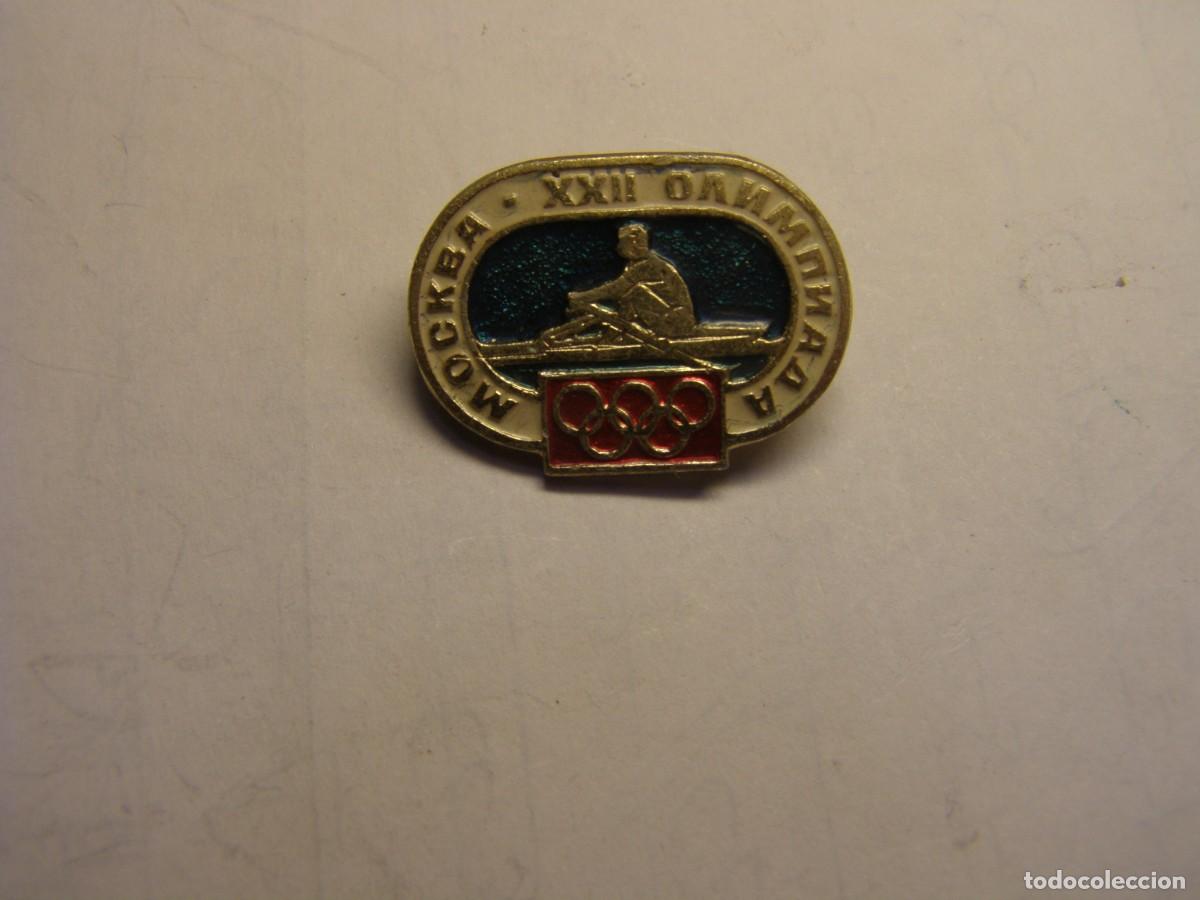 Pins de colecci&oacute;n: Antigua insignia sovi&eacute;tica. Deporte. Olimpiadas de Mosc&uacute;.