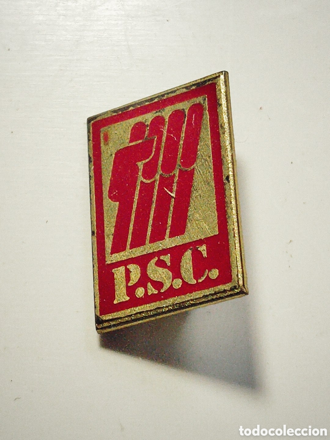 Pins de colecci&oacute;n: Pin pol&iacute;tico Partit Socialista de Catalunya-Congr&eacute;s. Transicion.