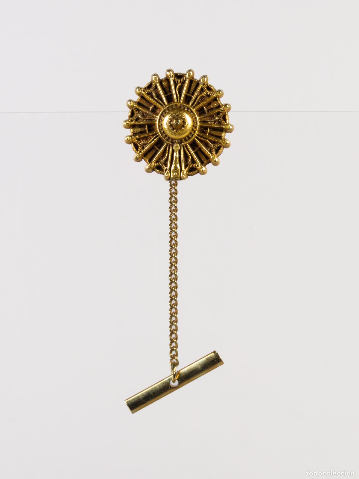 Pins de colecci&oacute;n: Pin motor avi&oacute;n compa&ntilde;&iacute;a Pratt & Whitney Aircraft engines metal dorado segunda mitad S XX