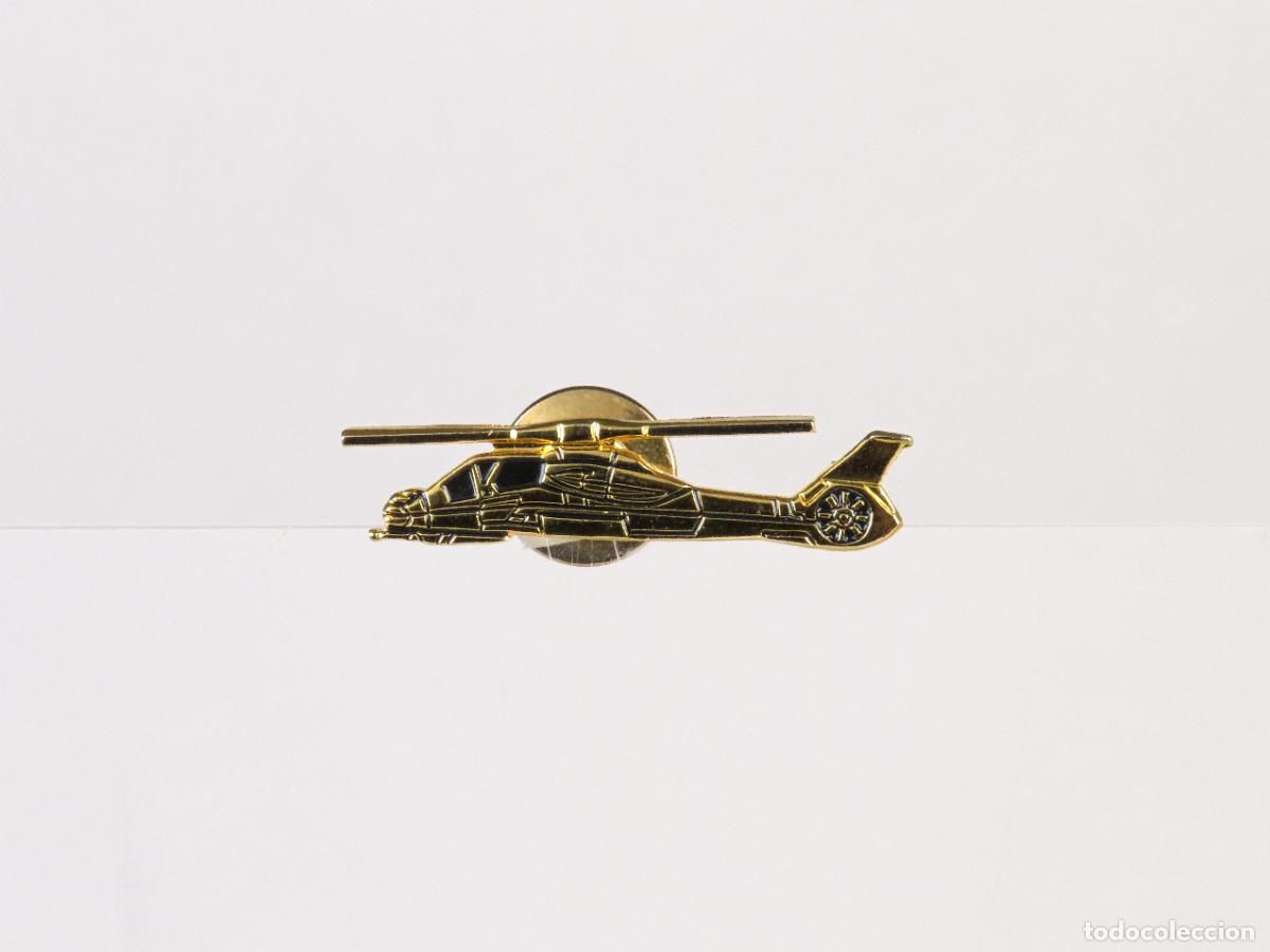 Pins de colecci&oacute;n: Pin helic&oacute;ptero metal dorado segunda mitad S XX