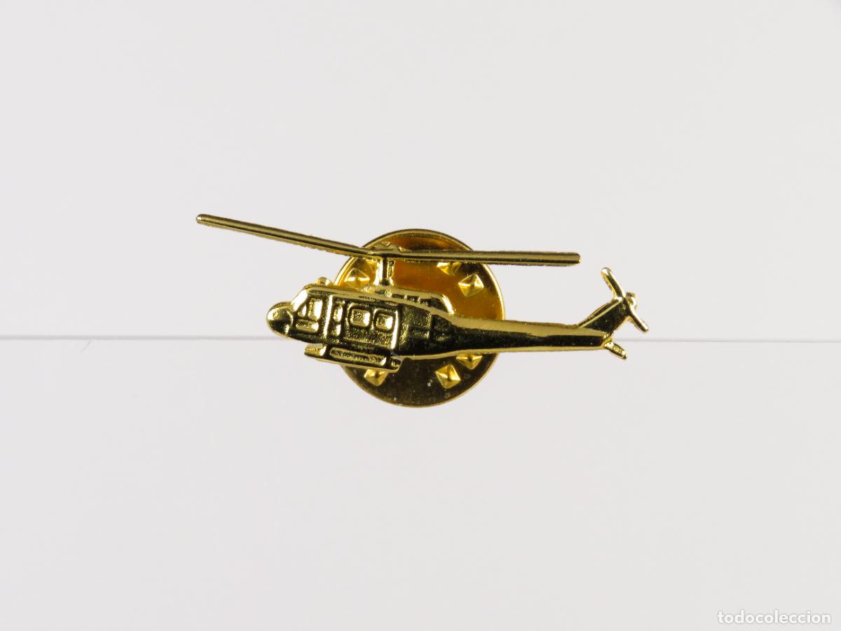 Pins de colecci&oacute;n: Pin helic&oacute;ptero metal dorado segunda mitad S XX