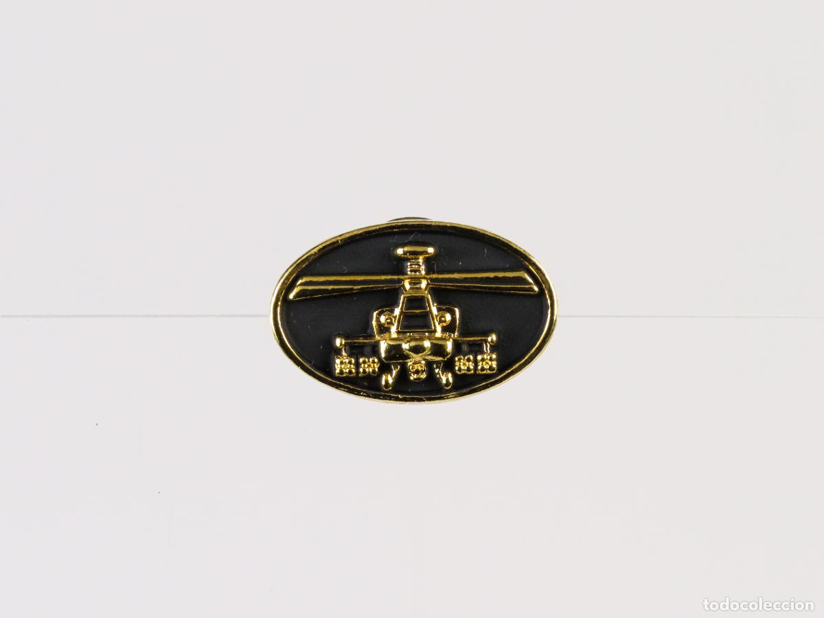 Pins de colecci&oacute;n: Pin Helic&oacute;ptero visto de frente metal dorado segunda mitad S XX