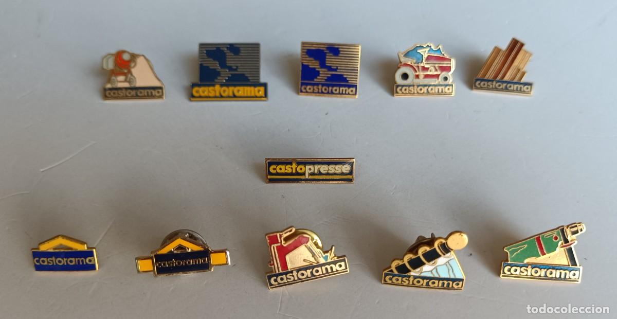 Pins de colecci&oacute;n: PINS - COLECCI&Oacute;N DE 11 PINS EMPRESA CASTORAMA - FRANCIA