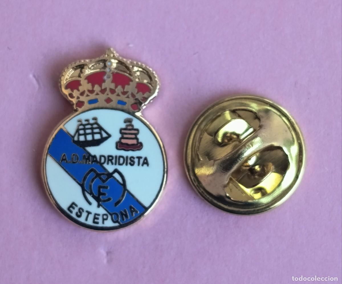 Pins de colecci&oacute;n: PIN FUTBOL - ESMALTE - A.D. MADRIDISTA - ESTEPONA - MALAGA - 130709