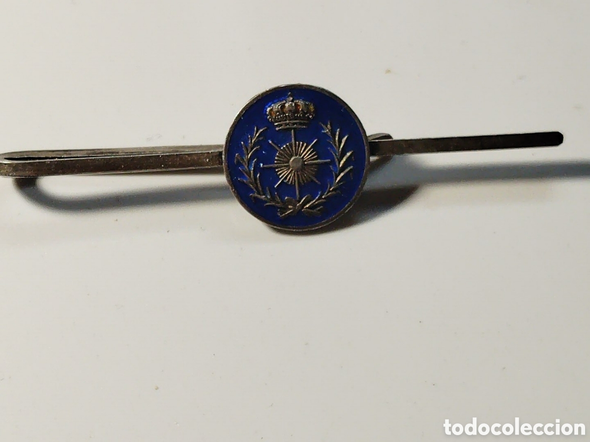 Pins de colecci&oacute;n: Pisacorbatas militar del Cuerpo de Intendencia. En plata de ley, contraste 925. A&ntilde;os 70