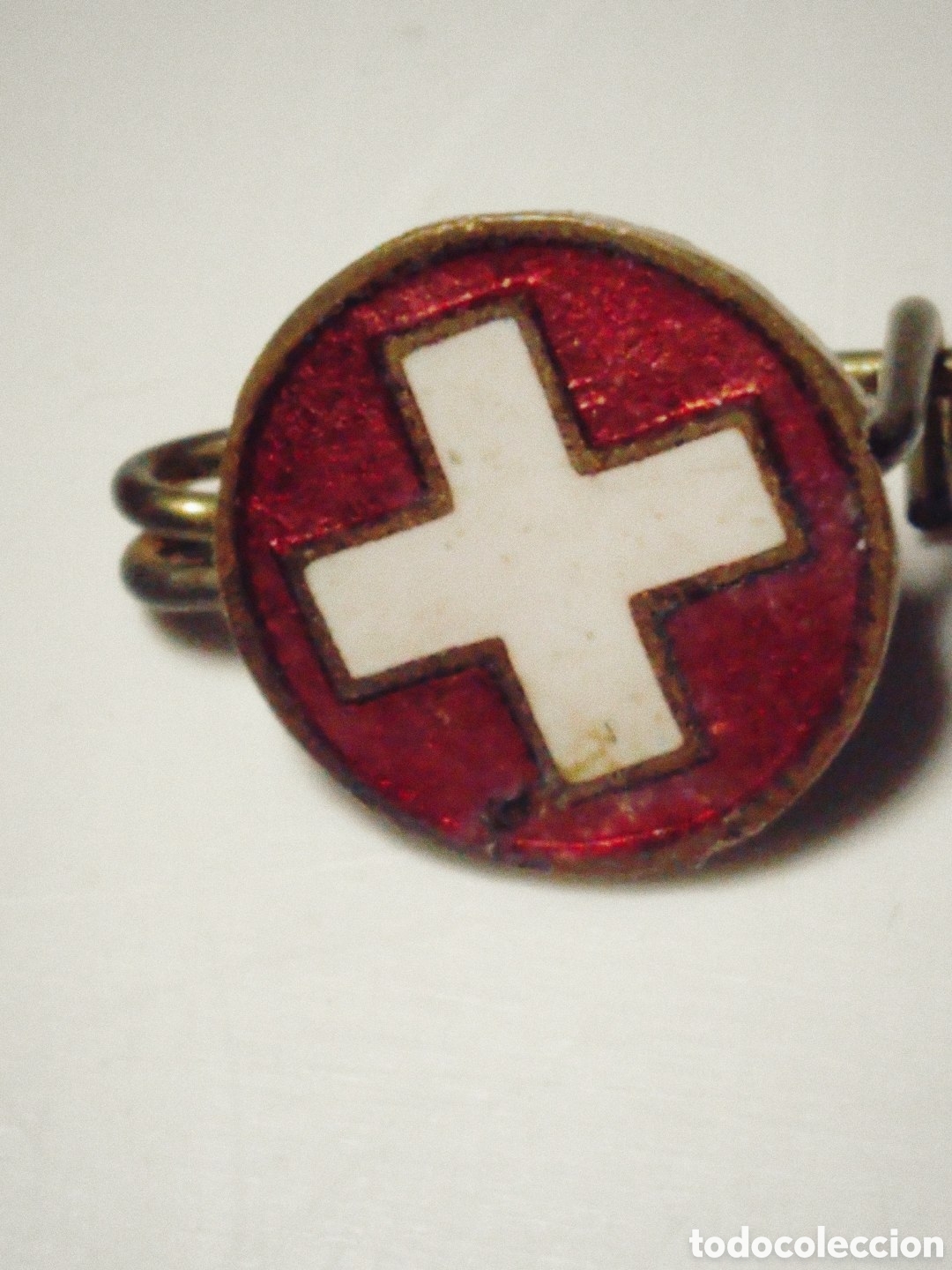 Pins de colecci&oacute;n: Escarapela hist&oacute;rica de las Fuerzas A&eacute;reas Suizas, para gorras o solapas vintage. A&ntilde;os 30