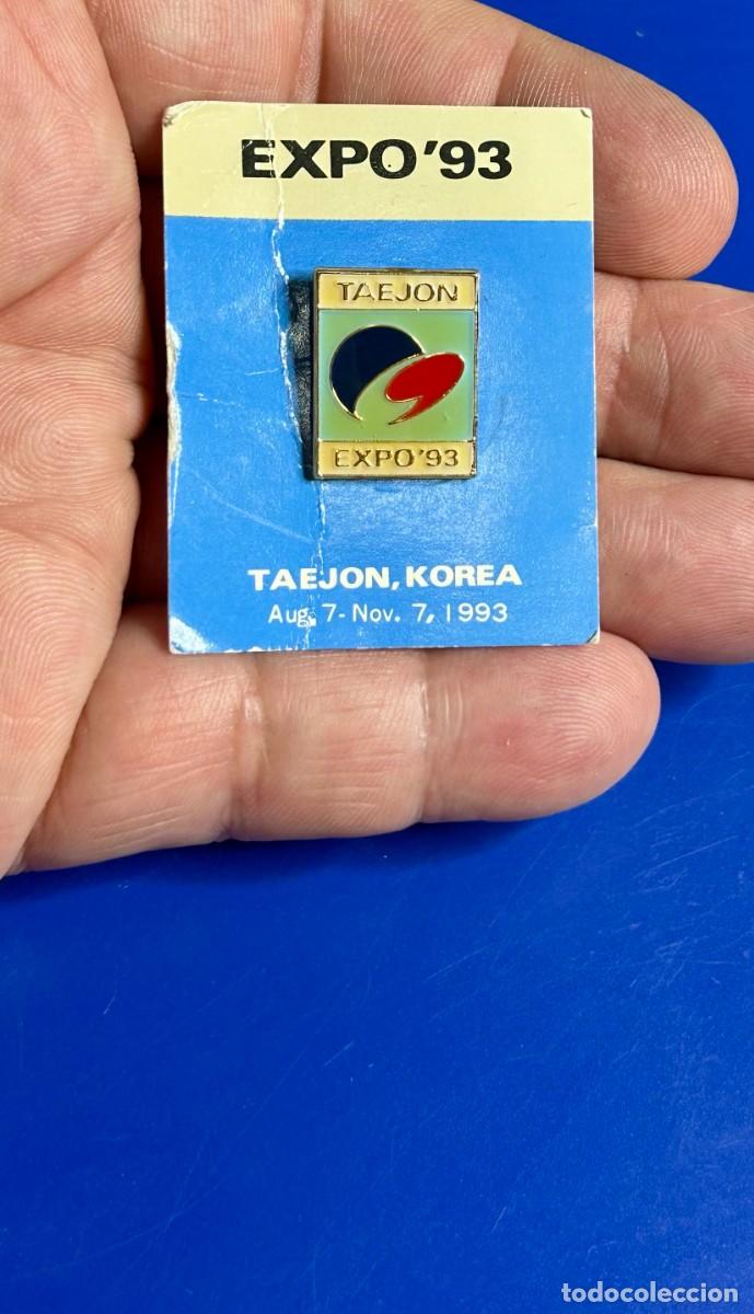 Pins de colecci&oacute;n: 4277.Pin conmemorativo rectangular de la Exposici&oacute;n Universal Expo '93 celebrada en Taejon.