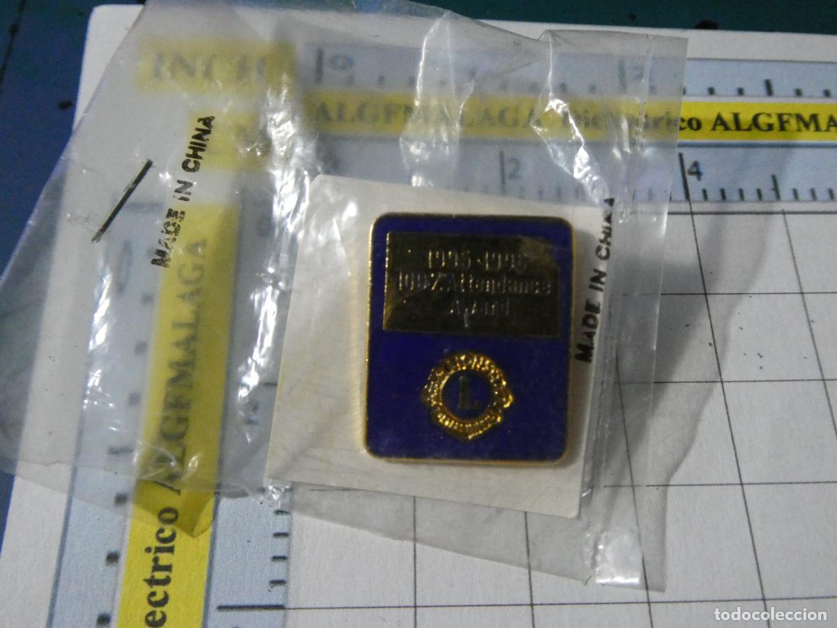 Pins de colecci&oacute;n: PIN CLUB DE LEONES. LIONS INTERNATIONAL. 1995 1996 100% ATTENDANCE AWARD