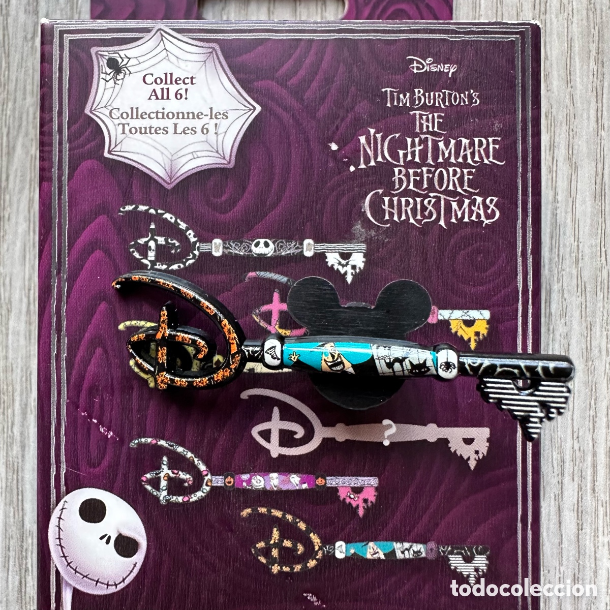 Pins de colecci&oacute;n: Pin llave misterioso coleccionable Pesadilla antes de Navidad, Disney Store, Alcalde.