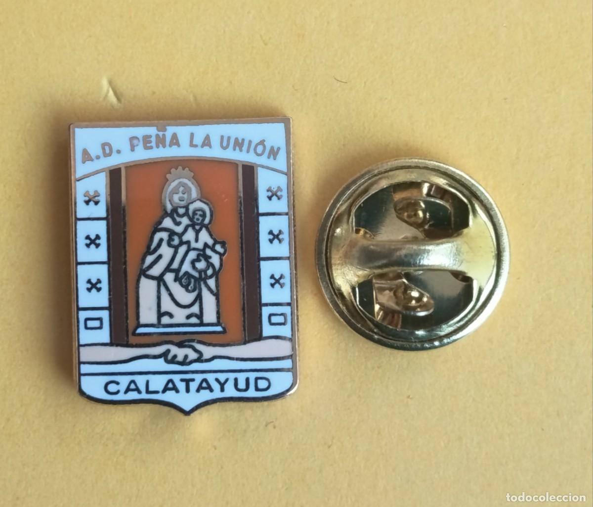 Pins de colecci&oacute;n: PIN FUTBOL - ESMALTE - AGRUPACION DEPORTIVA PE&Ntilde;A LA UNION - CALATAYUD - ZARAGOZA - 130738