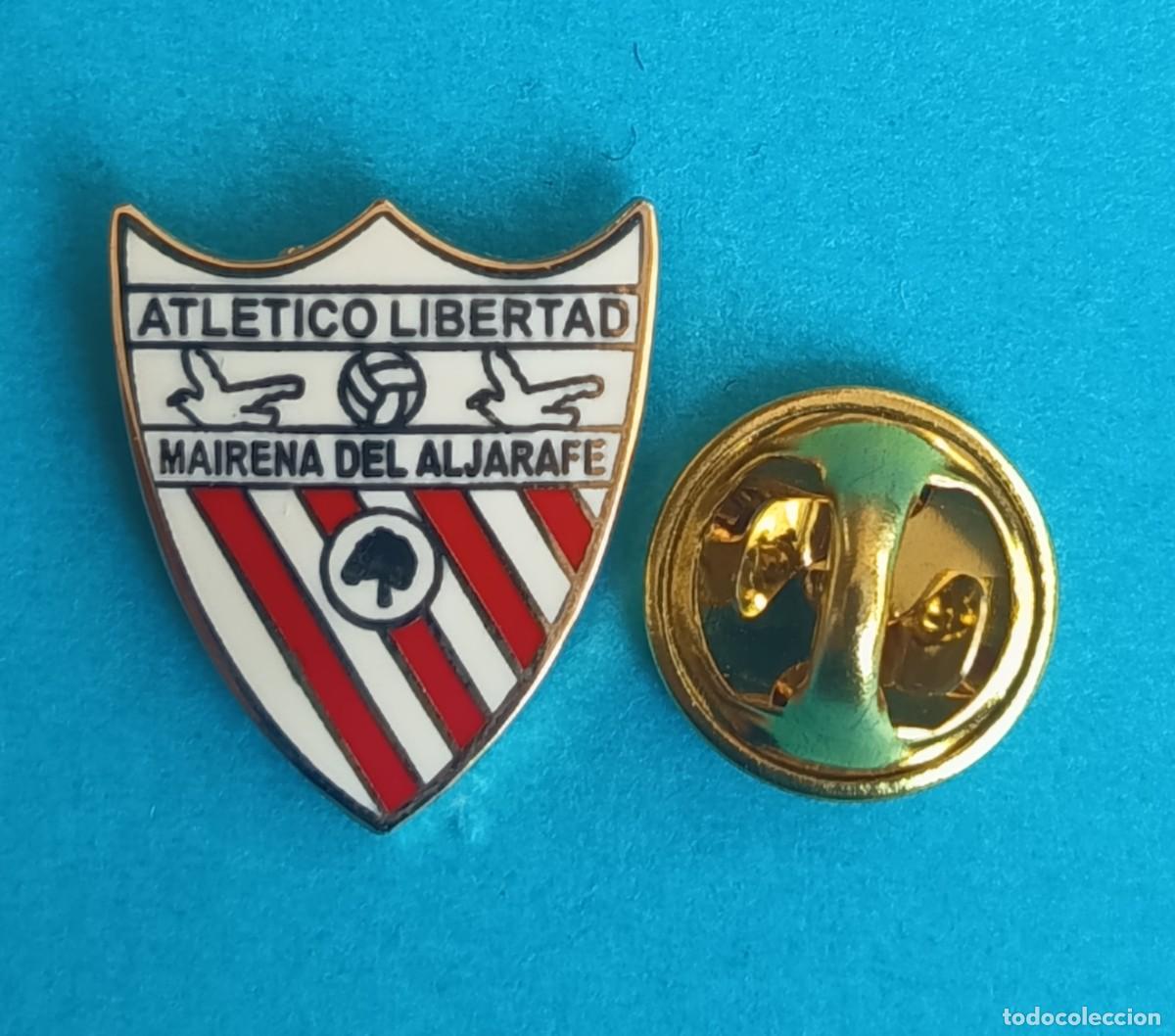 Pins de colecci&oacute;n: PIN FUTBOL - ESMALTE - ATLETICO LIBERTAD - MARIRENA DE ALJARAFE - SEVILLA - 130747