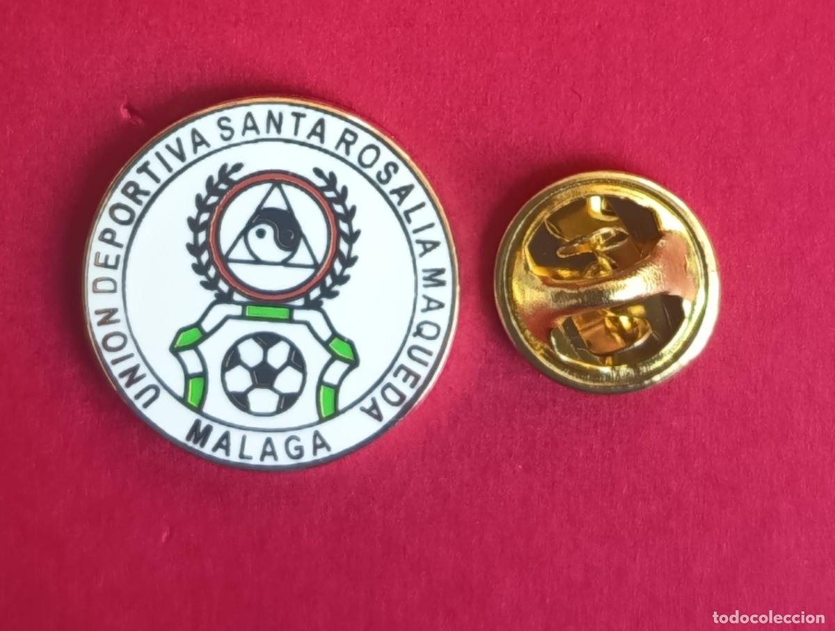 Pins de colecci&oacute;n: PIN FUTBOL - ESMALTE - UNION DEPORTIVA SANTA ROSALIA MAQUEDA - MALAGA - 130823