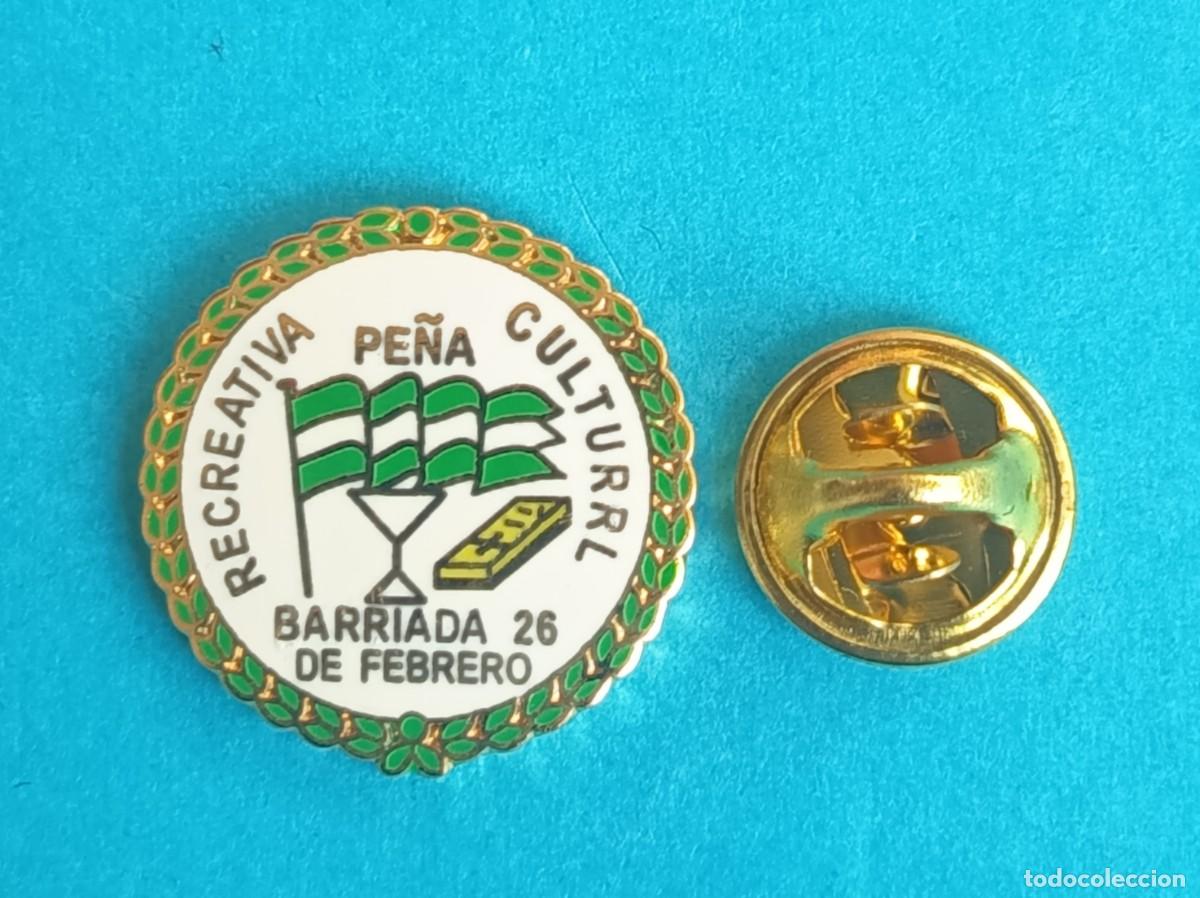 Pins de colecci&oacute;n: PIN FUTBOL - ESMALTE - PE&Ntilde;A RECREATIVA CULTURAL BARRIADA 26 DE FEBRERO - MALAGA - 130838