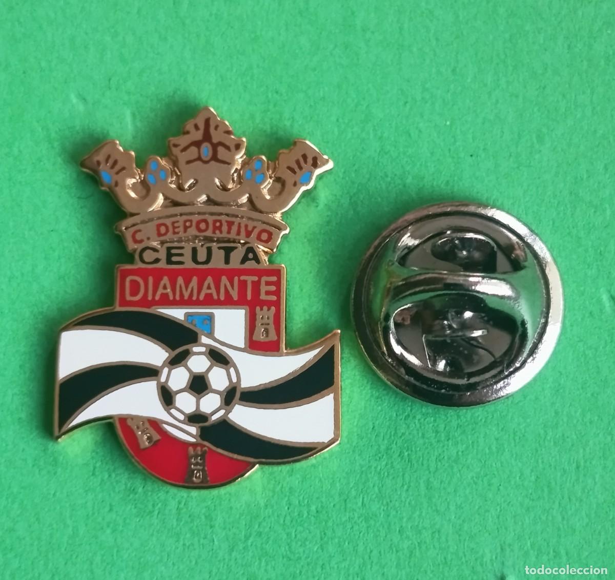 Pins de cole&ccedil;&atilde;o: PIN FUTBOL - ESMALTE - C.D. CIUDAD DIAMANTE - CEUTA - 130855