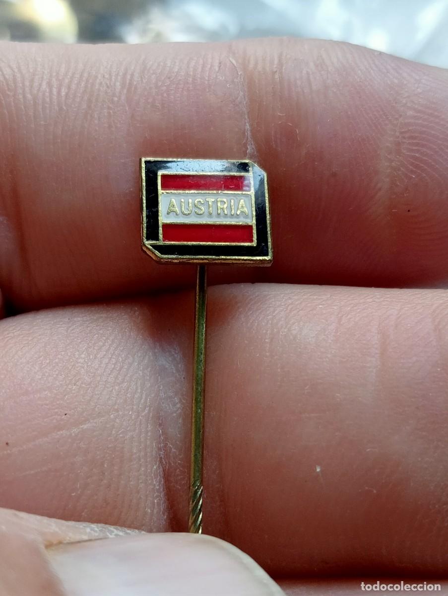 Pins de colecci&oacute;n: INSIGNIA ESMALTADA BANDERA ESCUDO AUSTRIA OSTERREICH PINS ALFILER