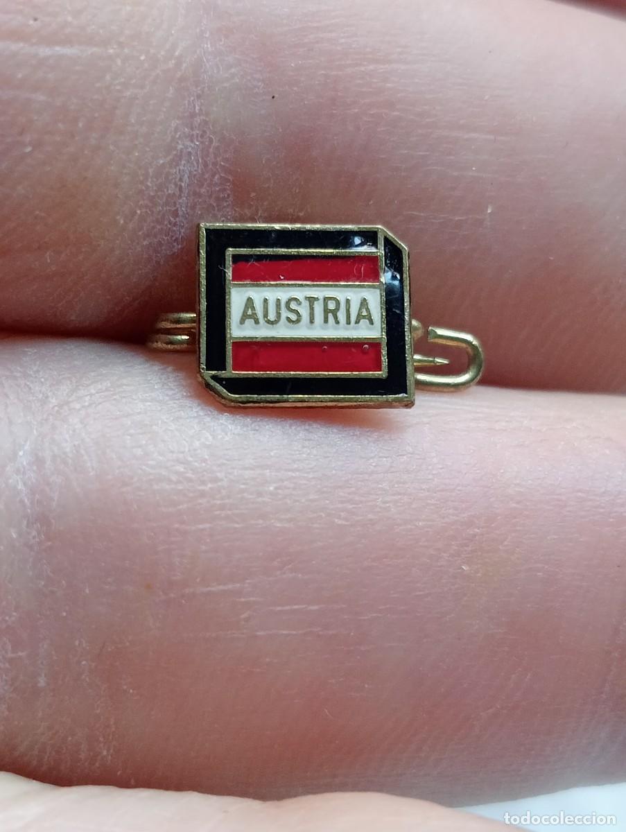 Pins de colecci&oacute;n: INSIGNIA ESMALTADA BANDERA ESCUDO AUSTRIA OSTERREICH PINS ALFILER