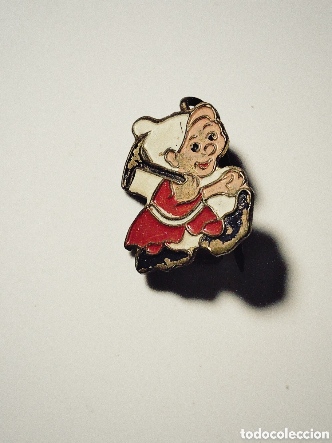 Pins de colecci&oacute;n: Pin de cierre de aguja cl&aacute;sico, vintage, esmaltado. Mudito