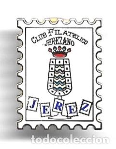 Pins de colecci&oacute;n: PIN DEL CLUB FILATELICO JEREZANO. ESMALTADO. MUY BONITO
