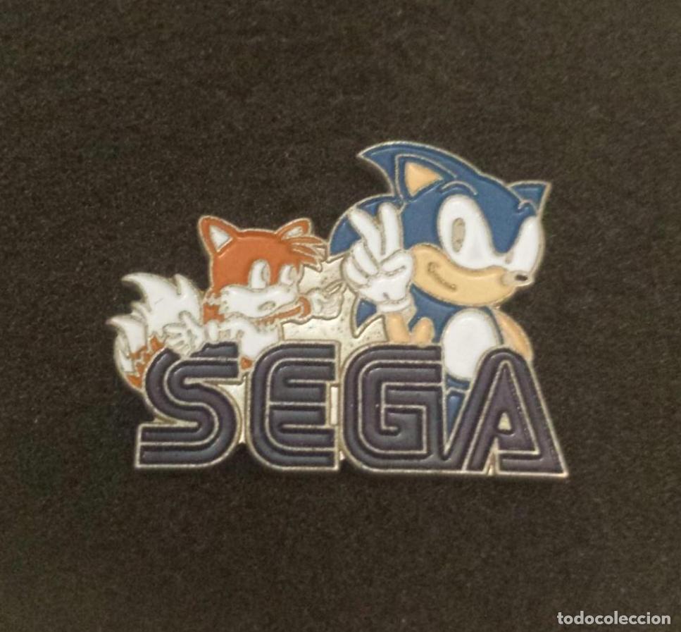Sammlung von Pins: ANTIGUO PIN SEGA CON SONIC Y MILES PROWER 《TAILS》(PERSONAJES VIDEOJUEGOS)