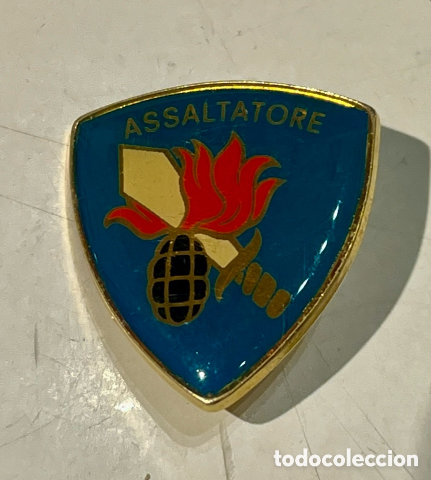 Pins de colecci&oacute;n: Pin / Alfiler. ASSALTATORE. Distintivo Militar Paracaidista. Italia. Metal. A&ntilde;os 70.