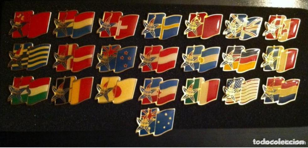 Pins de colecci&oacute;n: LOTE 22 PIN O PINS DE MAGIC CON LAS BANDERAS DE LOS PAISES PARTICIPANTES EN ALBERTVILLE 92