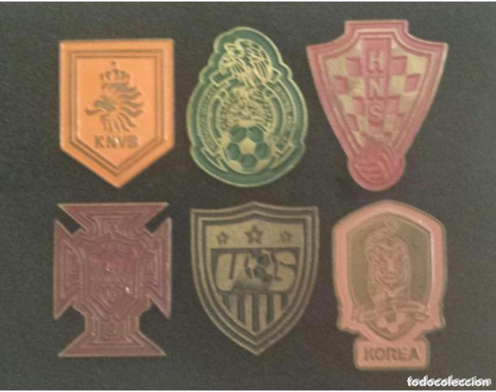 Pins de colecci&oacute;n: LOTE 6 ANTIGUOS PIN O PINS ESCUDOS EQUIPOS DE FUTBOL