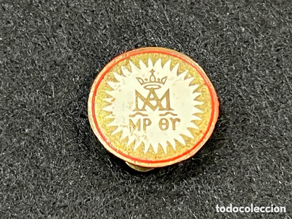 Pins de colecci&oacute;n: ESCOLAPIOS ORDEN DE LAS ESCUELAS P&Iacute;AS ESCUDO MARIANO INSIGNIA SOLAPA OJAL PIN RELIGI&Oacute;N