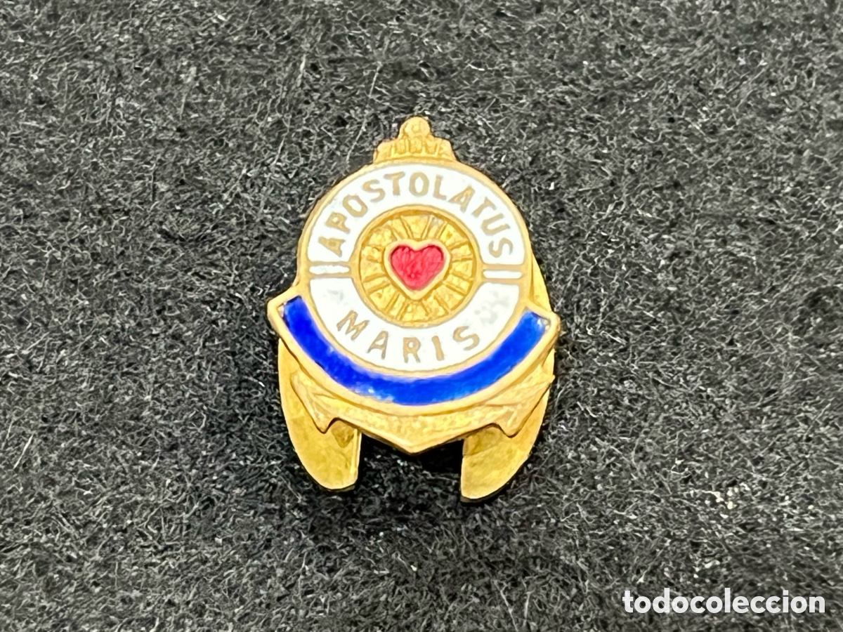 Pins de colecci&oacute;n: APOSTOLATUS MARIS APOSTOLADO DEL MAR STELLA MARIS PIN INSIGNIA ANTIGUA SOLAPA OJAL ESMALTADO RELIGIO