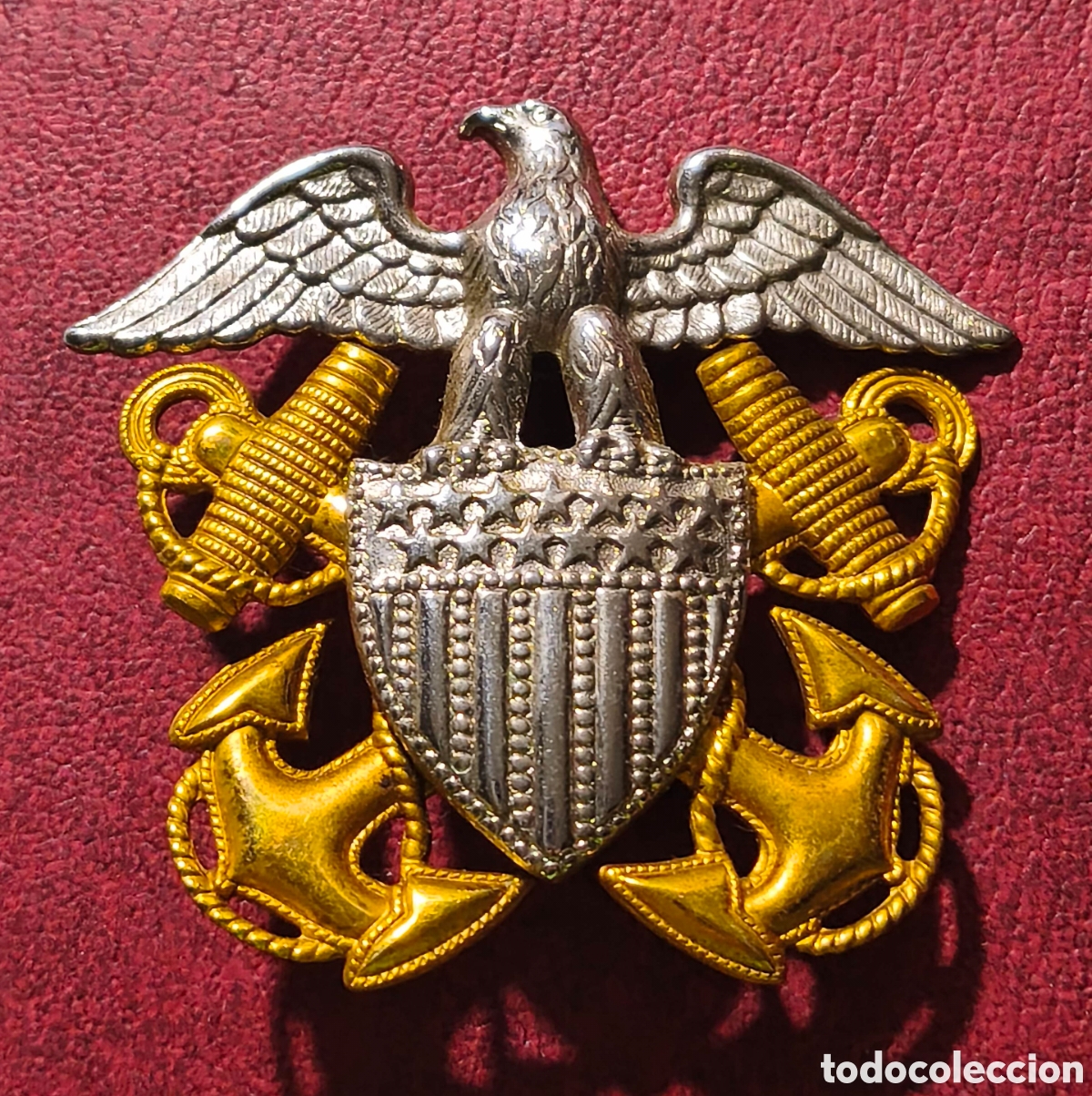 Pins de colecci&oacute;n: EEUU. Insignia de gorra de la Fuerzas navales de Estados Unidos