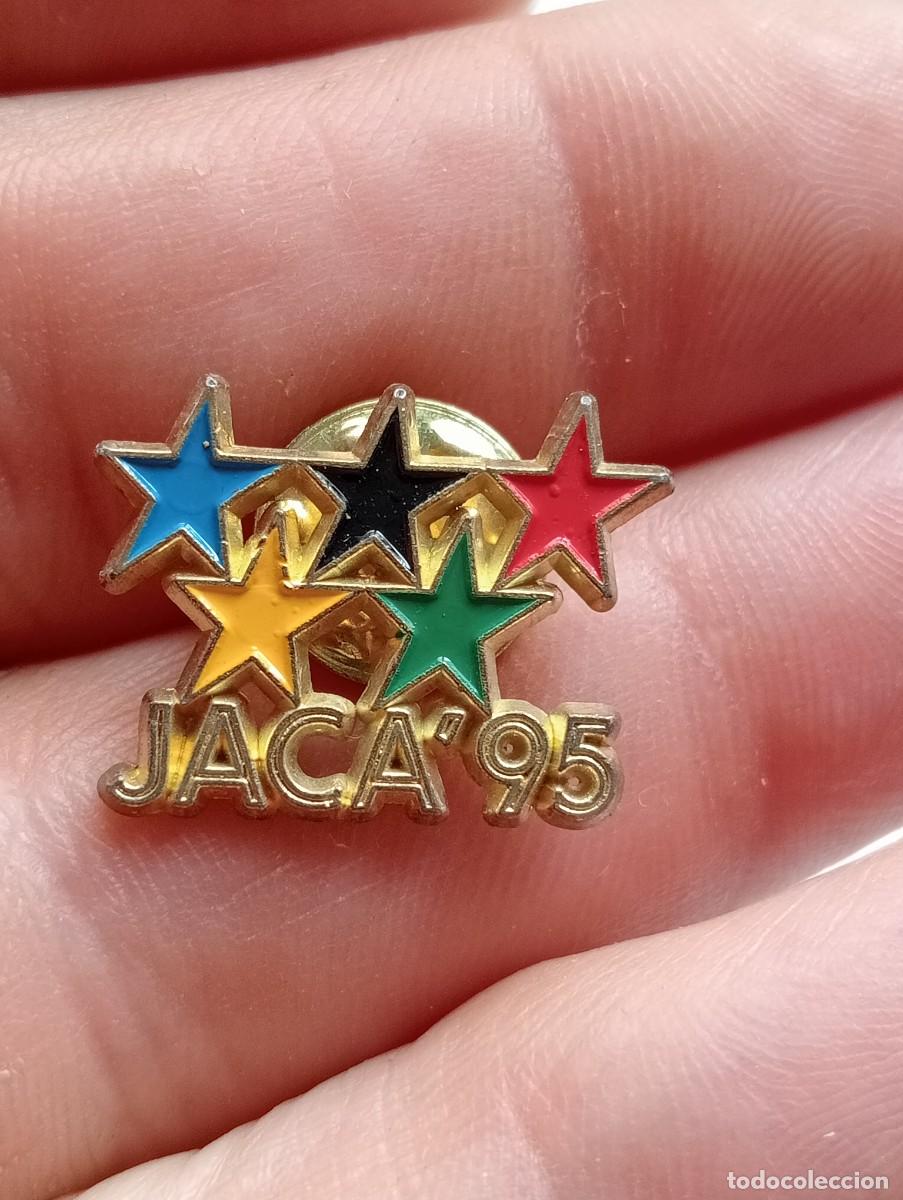 Pins de colecci&oacute;n: PINS MONTA&Ntilde;A ,ESQUI JACA 95 JUEGOS DE INVIERNO, INSIGNIA