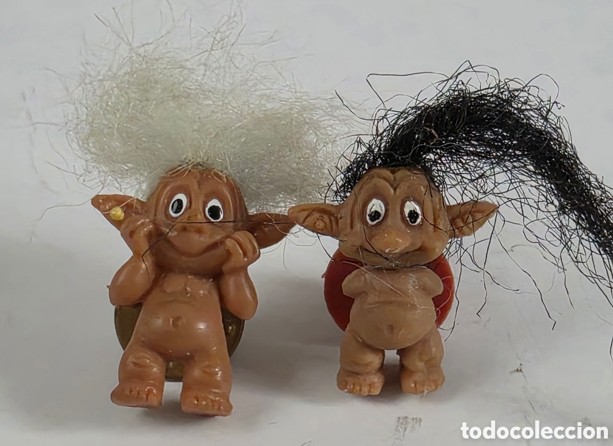Pins de colecci&oacute;n: Pareja Pins Mini Trolls - Juguete Retro