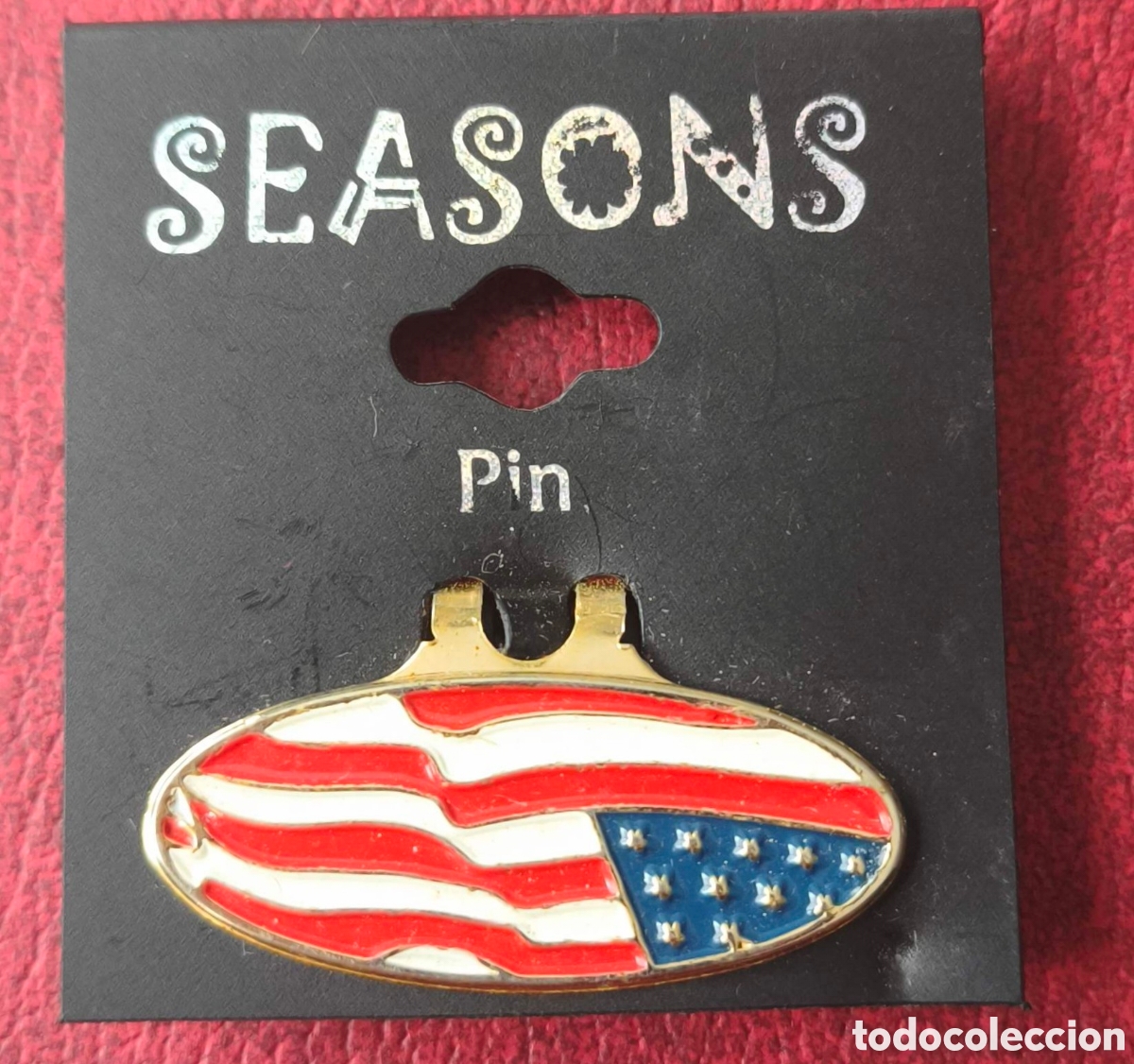 Pins de colecci&oacute;n: EEUU. Pin ovalado. Bandera - Foto 1