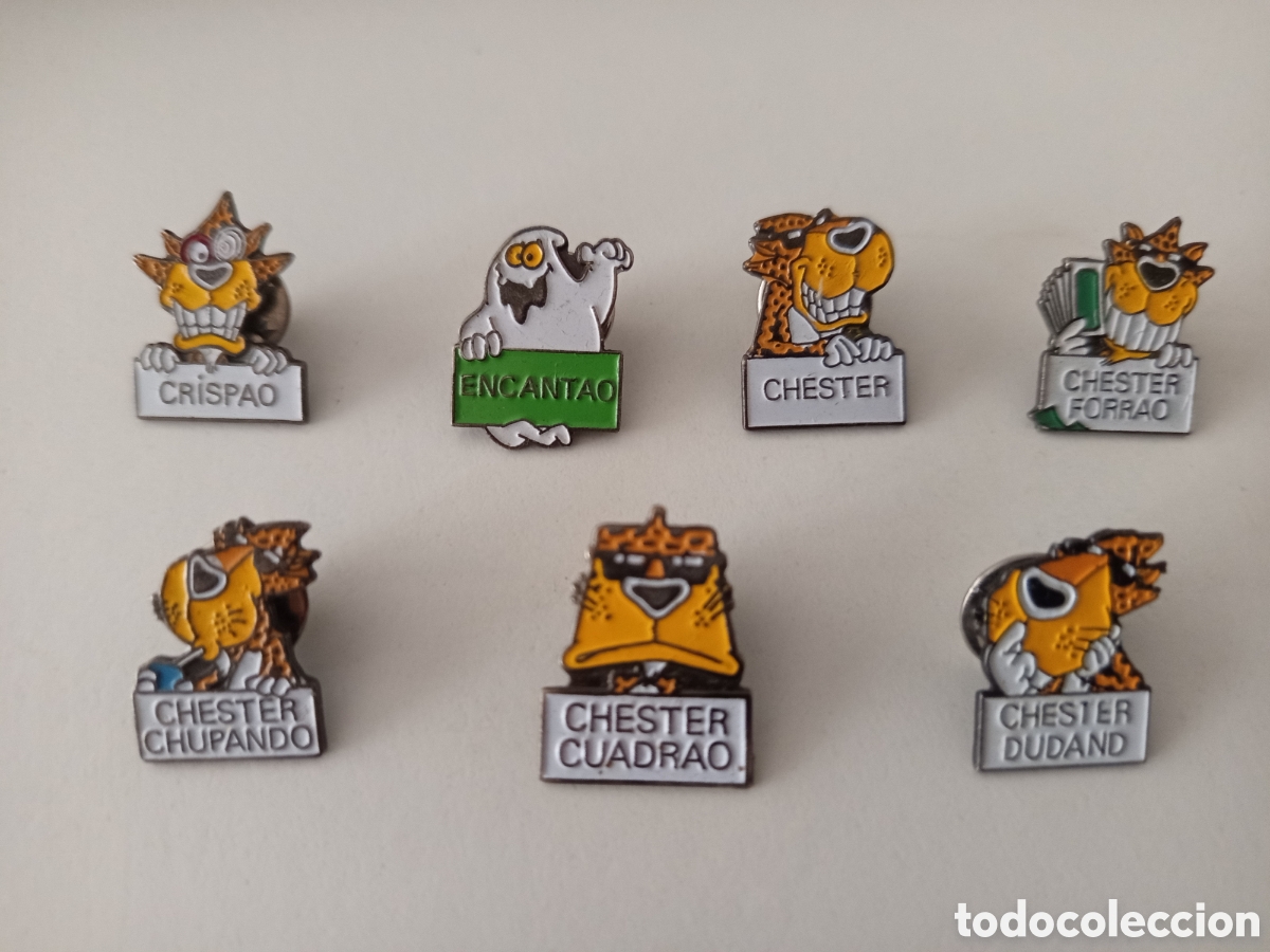 Pins de colecci&oacute;n: Lote 7 Pins Chester Matutano