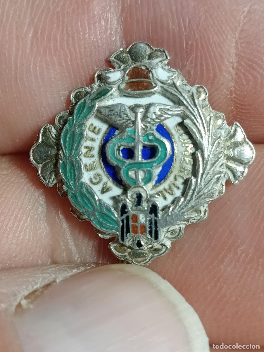 Pins de colecci&oacute;n: INSIGNIA AGENTE COMERCIAL ESNALTADA ANTERIOR A LA CONSTITUCI&Oacute;N CON AGUILA DE CALIDAD ALFILER
