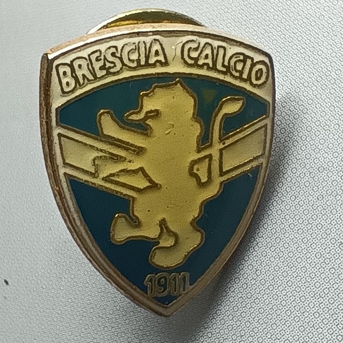 Pins de colecci&oacute;n: Pin Brescia Calcio &ndash; escudo met&aacute;lico esmaltado