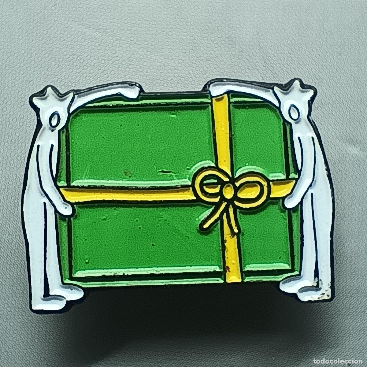 Pins de colecci&oacute;n: Pin Amena &ndash; logotipo corporativo regalo verde