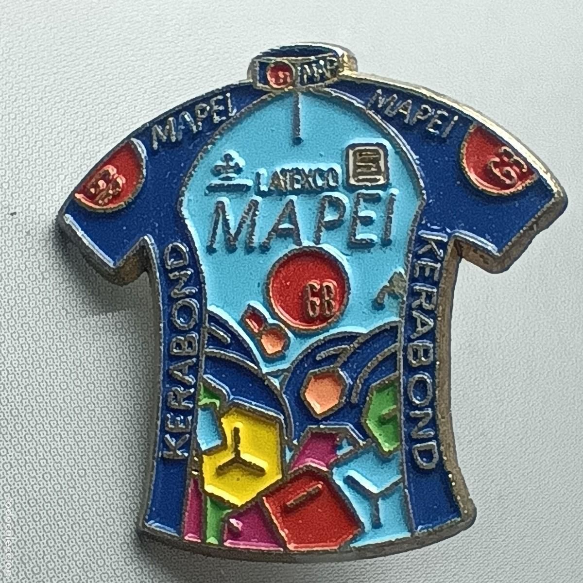 Pins de colecci&oacute;n: Pin Mapei Kerabond GB &ndash; maillot equipo ciclista