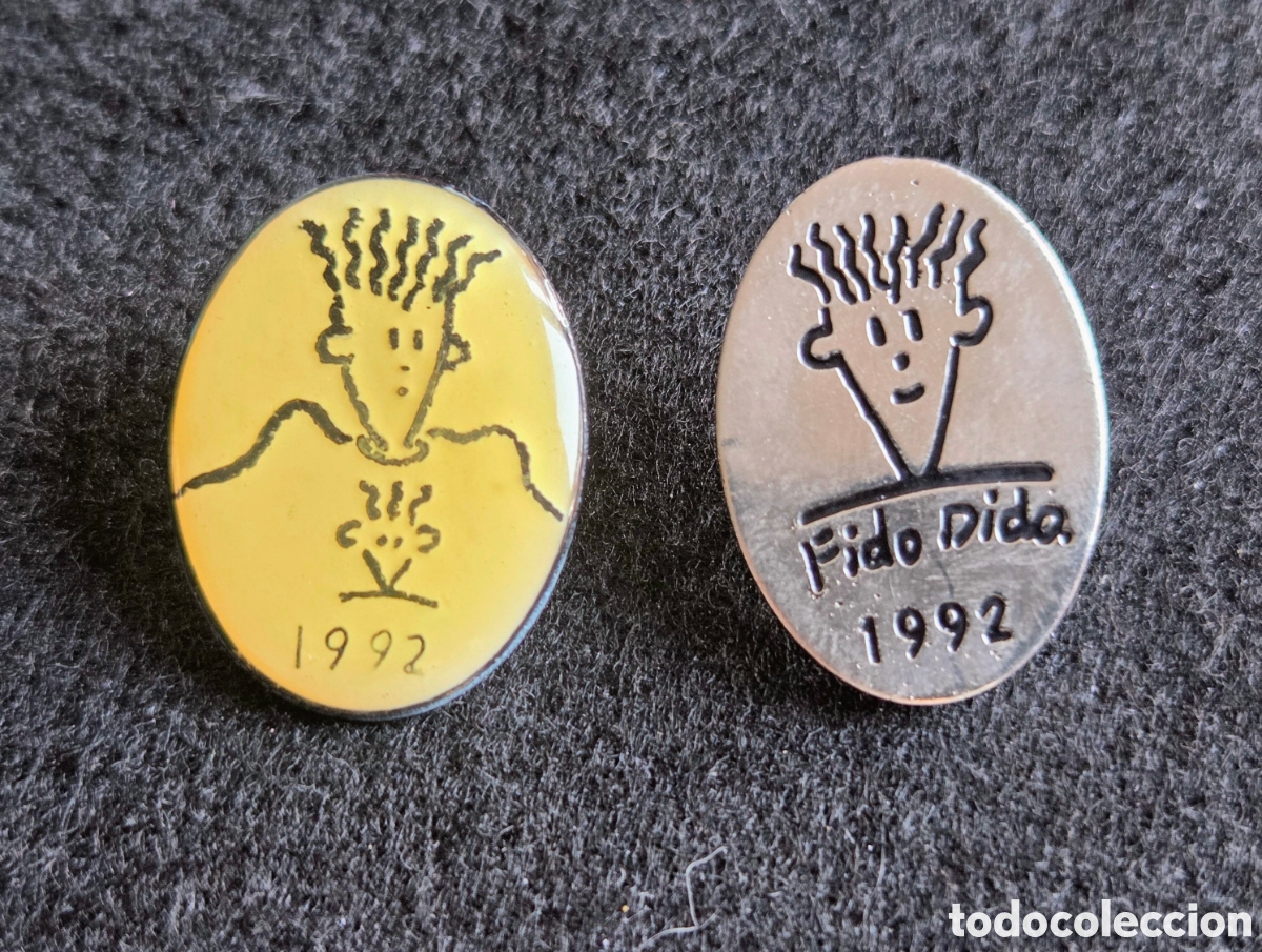 Pins e Spille di collezione: Lote 3 pins Fido Dido 1992